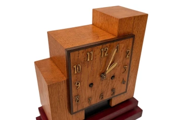Art Deco Modernist Mantel Clock In the style of Hendrik Wouda, 1920s
